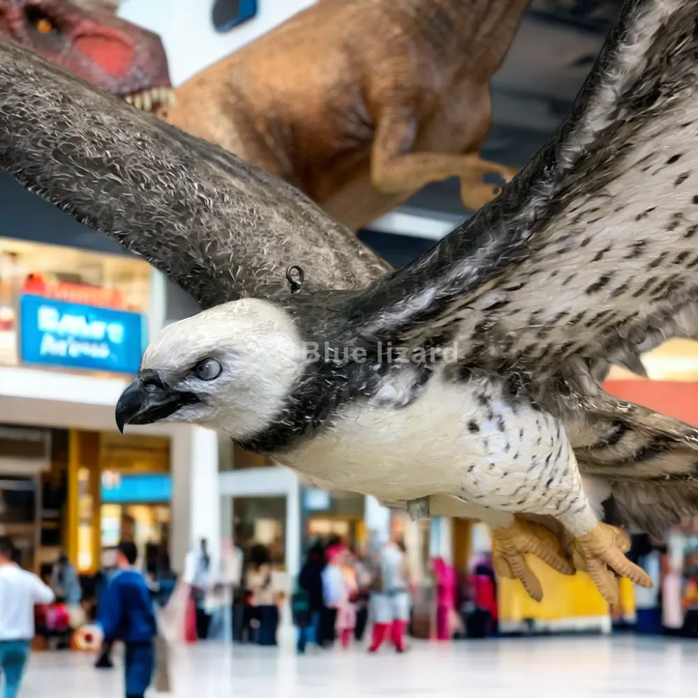 Công viên trong nhà mô phỏng động vật trang trí animatronic harpy eagle cho trung tâm mua sắm