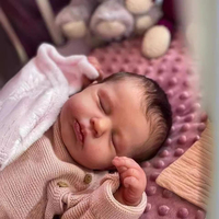 Muñeca Bebé Reborn de Silicona Hecha a Mano de 20 Pulgadas, Realista, para Niñas, Regalo, Colección, Adorno
