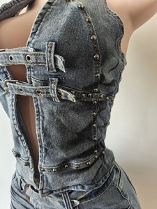 Ropa Americana en Pacas de Gran Demanda: Conjuntos de Verano Y2K para <span class=keywords><strong>Mujer</strong></span>, Mini Conjuntos Sexys, Ropa Urbana Hiphop Sheining - Product Image 5