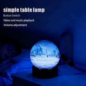 Boule de Verre à Mémoire Vidéo 3D DIY, Écran <span class=keywords><strong>Pixel</strong></span> 2,7 pouces, Lecteur Vidéo 4 Go, Lampe Sphérique Artistique en Verre <span class=keywords><strong>pour</strong></span> Cadeau, Fête, Décoration Intérieure - Vente Chaude - Product Image 4