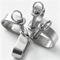 Conector de Cadena de Acero Inoxidable 304 con Liberación Rápida Tipo D para Correas de Bolsos y Accesorios de Cintas para Exteriores, Compatible con OEM