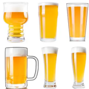 Grosir Gelas Bir Pilsner 500Ml Kerajinan Sublimasi Gelas Bir Kaca Pint Weizen dengan Logo Khusus