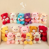 Vente en gros usine : Ours en peluche doux pour la Saint-Valentin, jouets en peluche ours en peluche