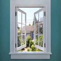 Ventana Abatible Manual Ecológica ZEYI con Diseño Antirrobo y Pantalla Protectora para Uso Residencial