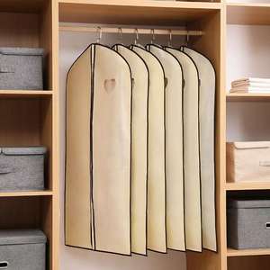 कपड़े की धूल संरक्षण उत्पाद सूट में वाटरप्रूफ कपड़े के भंडारण बैग कपड़े की धूल कोट के लिए जिपर के साथ कवर - Product Image 1