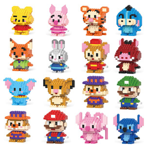 New Hot New 48-đếm phim hoạt hình búp bê hạt nhỏ khối xây dựng unisex Đồ chơi giáo dục cho kỳ nghỉ Quà Tặng đóng gói trong hộp - Product Image 2