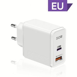 Super Fast 50W PD 25W QC5.0 Portable Charger <b>Adapter</b> EU UK US <b>Plug</b> Quick Charging Home Power Supply-USB <b>C</b> <b>Type</b>-<b>C</b> Phone Charger - Product Image 5