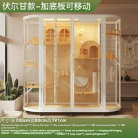Vente en gros de luxe en bois massif chat maison armoire meubles pour chats d'intérieur salon