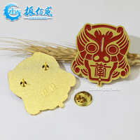 Fabricants personnalisés, vente en gros à bas prix, émail doux plaqué or/argent de haute qualité 35 mm pour logo de badge