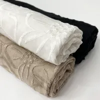 Tessuto del ricamo di disegno floreale del cotone del poliestere tessuto raccolta per il vestito e gli indumenti da notte