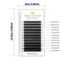 Faux cils en forme de Y, double pointe, faits à la main, cheveux synthétiques, sans cruauté, végan, doux, légers, naturels, extensions de cils croisés