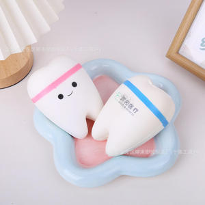 ของเล่นบีบฟัน PU ลดความเครียด ลูกบอลบีบพิมพ์โลโก้ได้ ของขวัญส่งเสริมการขายสำหรับคลินิกทันตกรรม แคมเปญดูแลสุขภาพฟัน สำหรับทุกเพศ - Product Image 4