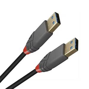 Câble USB 3.2 Gen 1 A de 3 m, couleur noir et gris ; idéal pour les transferts rapides de données et la connexion d'appareils. - Product Image 3