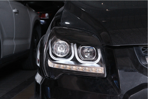 Mise à niveau vers un nouveau système d'éclairage automobile Style phare LED Phare Angel Eyes Phare 2007-2015 Type U V1 <span class=keywords><strong>TLZ</strong></span> pour KIA Sportage - Product Image 5