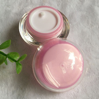 Pot de crème cosmétique acrylique 10g vide rond en opale personnalisé pot en plastique en forme de boule