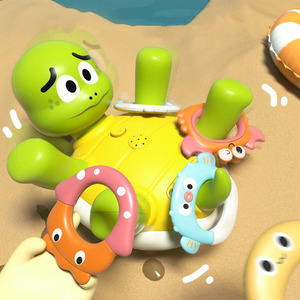 2025 pulvérisation d'eau colère tortue bain jouet Rechargeable électrique filature tortue enfants arroseur jouet - Product Image 2
