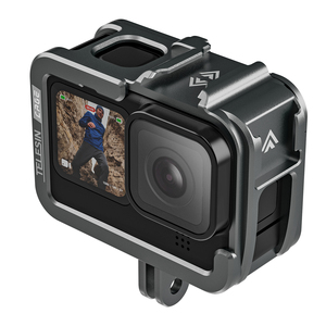 Cage en aluminium Telesin, cage vidéo en métal, cadre de protection pour caméra 12/11/10/<span class=keywords><strong>9</strong></span> - Accessoires <span class=keywords><strong>Go</strong></span> <span class=keywords><strong>Pro</strong></span> - Product Image 6