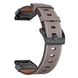 Bracelet montre en cuir véritable à dégagement rapide pour Garmin <span class=keywords><strong>Fenix</strong></span> 8/7X/7 Pro/<span class=keywords><strong>6</strong></span>/5/965 - Product Image 6