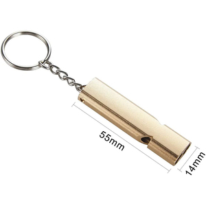 Sifflet en alliage d'aluminium Sifflet de survie en métal à haute fréquence et à haut décibel Sifflet de survie en plein air - Product Image 3