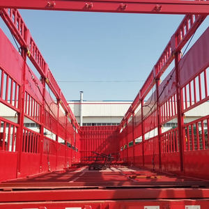 Guter Zustand Vieh anhänger Tier transport Viehzaun Rinder pferd Ziegen schaf, das Vieh auflieger zieht - Product Image 3