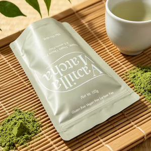 Bolsa de Mylar de Aluminio de Grado Alimenticio con Impresión Digital y Tacto Suave, para Envasado de Matcha de 150g, Venta al Por Mayor de Fábrica - Product Image 2
