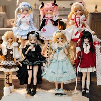 100% Original Saturday Girls Wantime Cutie Figure BJD Blind Box Set Six Movable Dolls Figurines Trendy Toys Collectibles Dolls