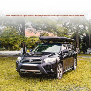 2-người không thấm nước Oxford vải Roof Top lều cho tự lái xe Sedan vỏ mềm hệ thống thủy lực off-road cắm trại - Product Image 2