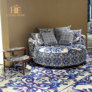 Mesa de Centro Moderna Convertible de Acero Inoxidable de Lujo con Patrones Pintados a Mano, Tamaño y Color Personalizables, Muebles para Sala de Estar - Product Image 2