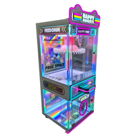 Machine de jeu d'arcade de vente de cadeaux de prix rotatifs à pièces de 40 clips