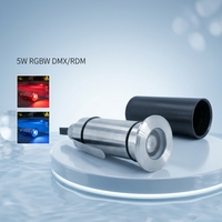 Lampe LED sous-marine miniature RGBW dimmable en acier inoxydable étanche IP68 12V 1W 3W pour piscine