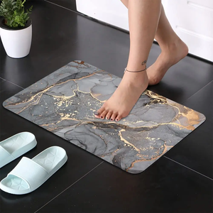 Juego de Alfombras de Baño CF de Lodo de Diatomeas Absorbente, Tapete Antideslizante de Diatomita <span class=keywords><strong>para</strong></span> Piso de Ducha y Baño - Product Image 2