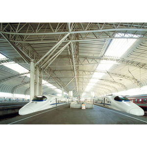 Conception préfabriquée de toit de gare de sécurité LF pour la gare de train à structure spatiale en acier - Product Image 1