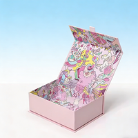 Boîte à bijoux et cosmétiques en carton ondulé recyclable avec logo personnalisé, impression quadricolore, estampage à chaud, poignée, fermeture magnétique et ruban