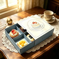 Boîte en carton jetable pour desserts, pâtisseries, gâteaux, cadeaux, et rangement, idéale pour desserts faits main et Tiramisu