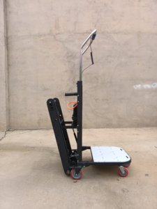 Chariot électrique industriel robuste pour la montée d'escaliers, pliable, automatique, à chenilles, pour usage commercial, capacité 400 kg - Product Image 6