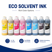 Encre éco-solvant résistante aux produits chimiques pour têtes d'impression Epson DX5 DX7 I3200 pour impression de bannières commerciales extérieures à revêtement de couteau