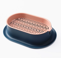 Boîte à herbe pour chat détachable et lavable, pot auto-plantant hydroponique sans terre, friandise pour chat pour l'élimination des boules de poils, fournitures pour animaux de compagnie