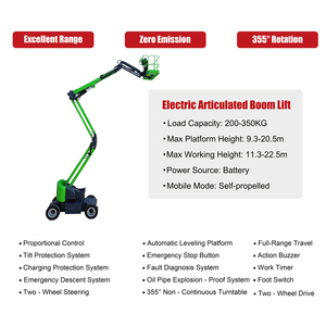 Electric Cherry Picker <strong>Lift</strong> Man <strong>Boom</strong> <strong>Lift</strong> Aerial Work Platform Trailer Mounted Articulating Telescopic <strong>Boom</strong> <strong>Lift</strong> - Product Image 2