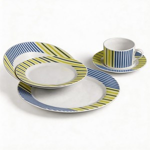 Services de table en porcelaine fine Harvit, design moderne, bordure de différentes formes, <span class=keywords><strong>vaisselle</strong></span> en céramique décorée pour - Product Image 2