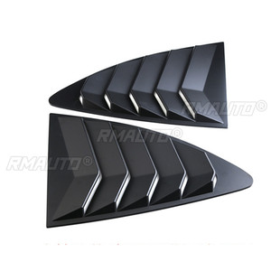 2pcs <b>Car</b> Rear Louver Quarter <b>Window</b> Panel Black Plastic for Scion FRS for subaru BRZ for Toyota 86 GT86 2013-2018 ABS <b>Stickers</b> - Product Image 4