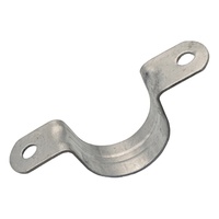 Collier de serrage à deux trous en acier galvanisé EMT de 2 pouces, à clipser, pour tuyaux, argent, support en U, raccords pour conduits