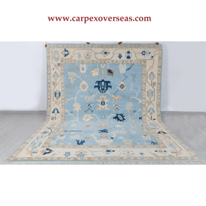 Alfombra antigua de lana turca, diseño clásico anudada a mano, hermoso tamaño grande para pasillos y sala de estar, se aceptan mascotas - Product Image 3