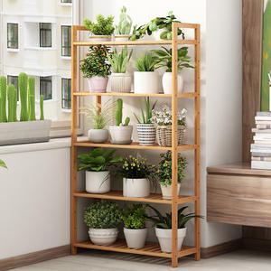 屋内用 植物棚 ニュートラルウッド フラワースタンド 植木鉢ホルダー 木製ディスプレイスタンド パティオ バルコニー ガーデン用 - Product Image 4