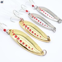 Leurre de pêche Dragon Li 25g 20g 15g 10g 7g 5g, cuillères métalliques avec hameçon triple à plume, spinners à lame métallique, leurre cuillère sangsue