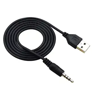 New 3.5mm Jack To USB 2.0 Data Sync Charger Transfer Audio Adapter Cable Cord
