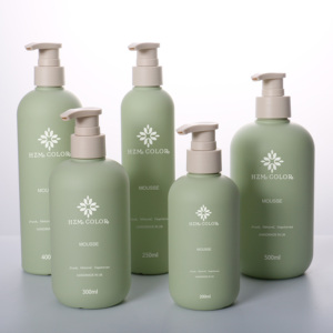 Hộp Đựng Kem Dưỡng Da Rỗng Màu Xanh Lá <span class=keywords><strong>HDPE</strong></span> Thân Thiện Với Môi Trường 200Ml 500Ml 300Ml Chai Bơm Dầu Gội Dưỡng Da Nhựa Tùy Chỉnh 250Ml - Product Image 3