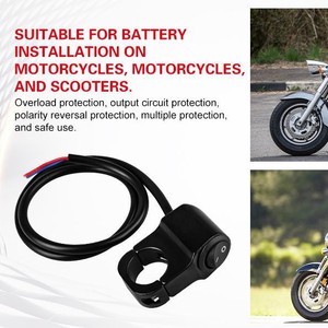 Interruptor de foco para motocicleta, doble cable, 10 amperios, 2 vías, montaje en manillar para faro, luz baja y alta, piezas de mejora y adaptación - Product Image 5
