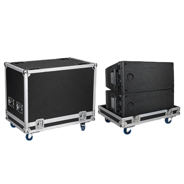 Professional Audio Video & Lighting Equipment Flight Case with Dual 15 Inch Full Speakers
