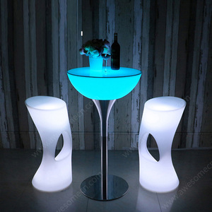 Nội Thất Led Thương Mại Vòng Bar Chiều Cao <span class=keywords><strong>Pub</strong></span> Bảng Cho Câu Lạc Bộ Khách Sạn - Product Image 6