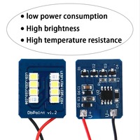 Lampe de lecture à LED 2835 8SMD pour voiture Lampe de carte Ampoule d'intérieur avec adaptateur T10 Festoon C5W Base DC 12V Auto Panel Lamp